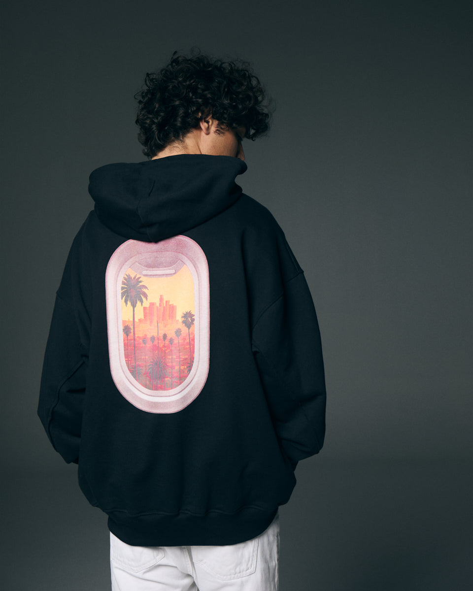Hoodie negro LA