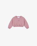 Conjunto deportivo crop con sudadera y shorts