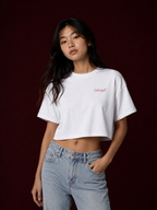 Camiseta crop blanca
