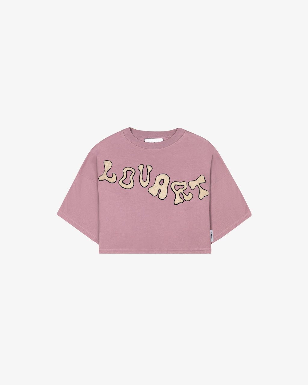 Camiseta crop violeta