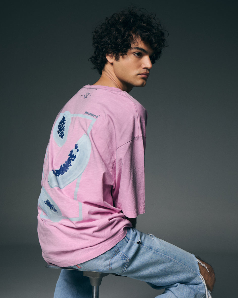 T-shirt rosa spray, taste like papaya