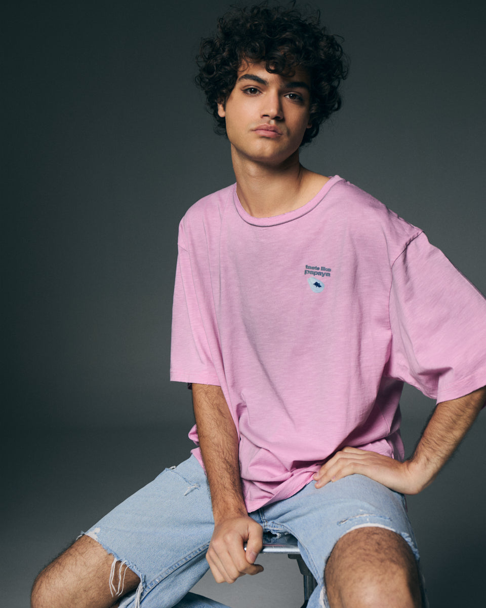 T-shirt rosa spray, taste like papaya