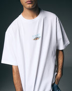 T-shirt blanca barco