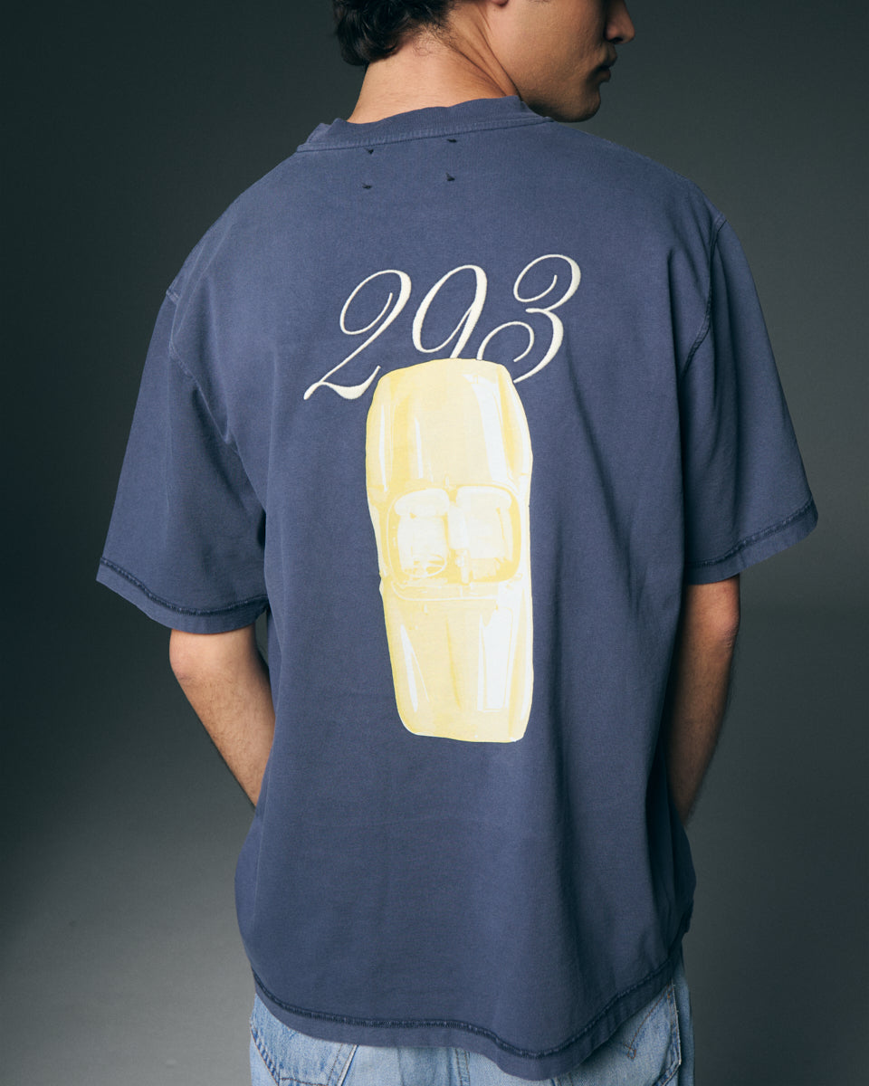 T-shirt gris efecto vintage, coche 293