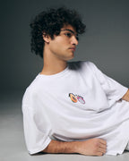 T-shirt blanca con estampado frutas