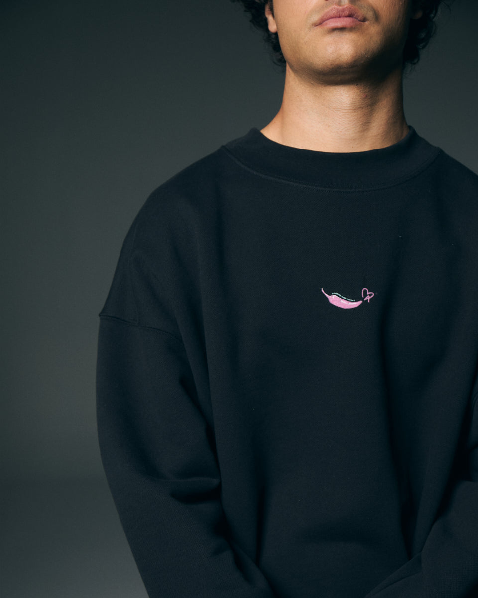 Sudadera negra chilli