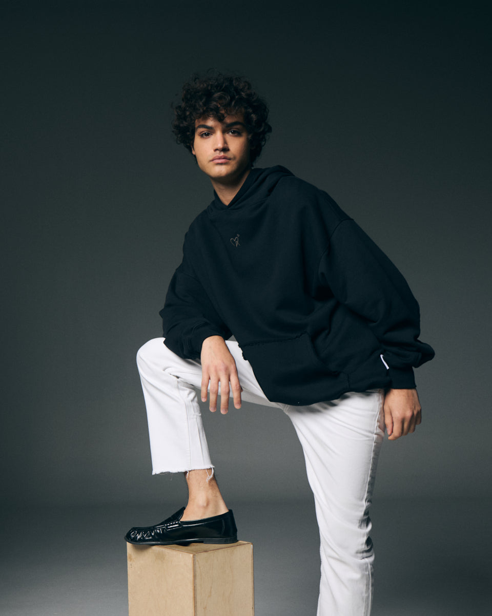 Hoodie negro LA