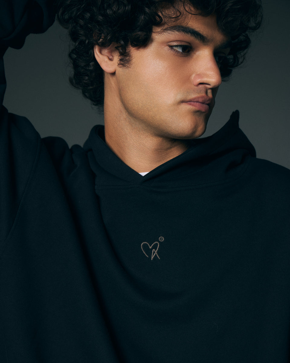 Hoodie negro LA