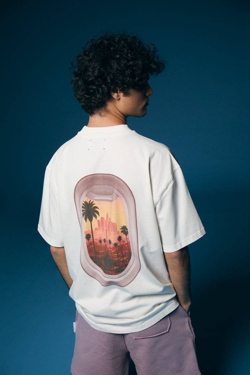 T-shirt blanca LA