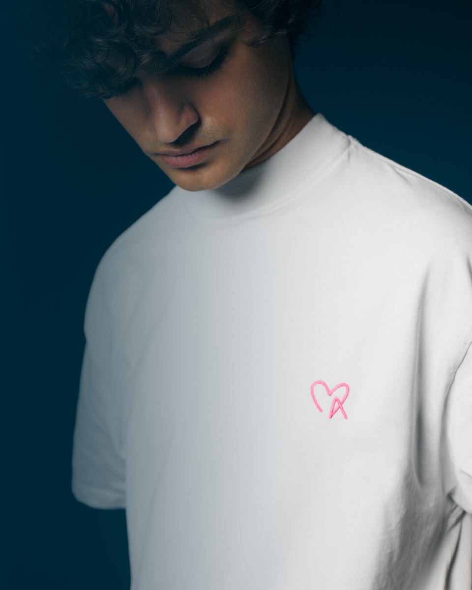 T-shirt blanca crinkle Project with Love