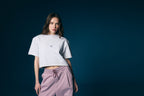 Camiseta gris crop mescla cerezas