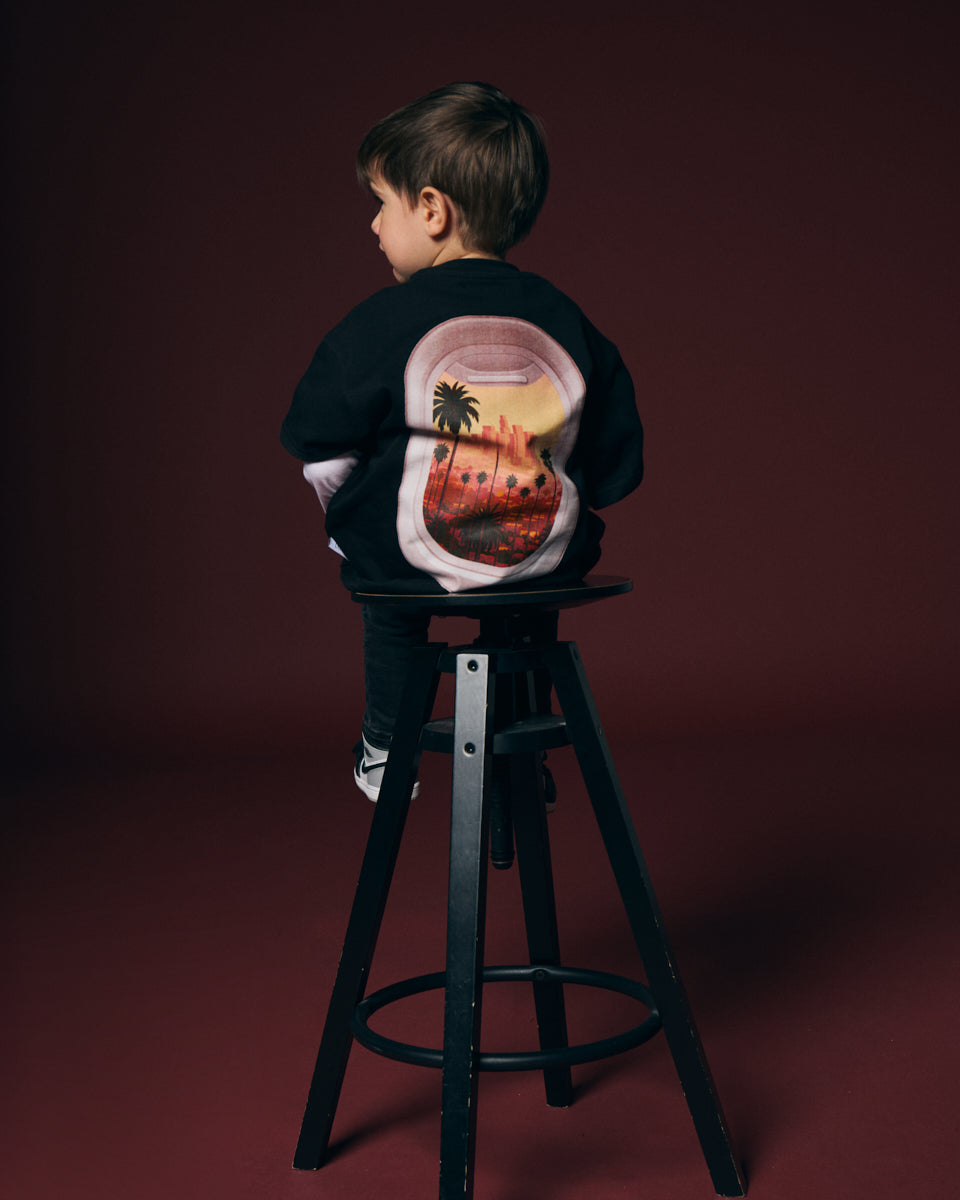 T-Shirt infantil negra LA