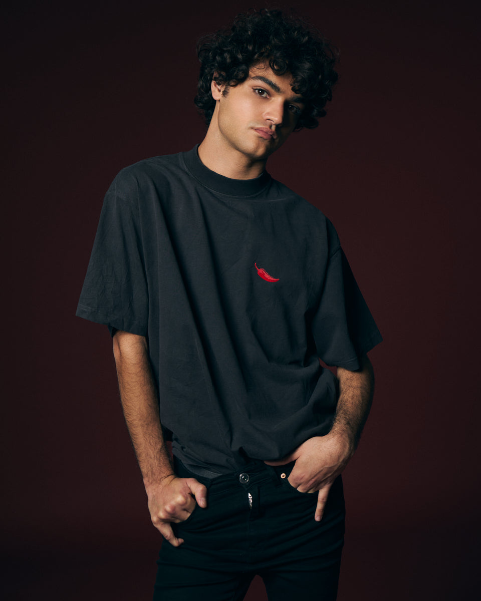 T-shirt negra Malagueta