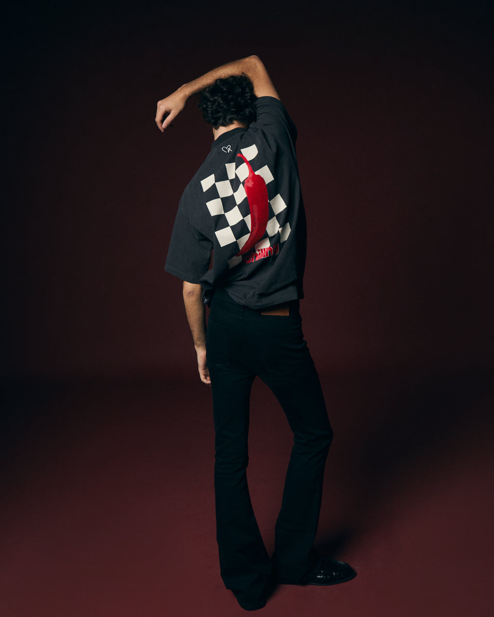 T-shirt negra Malagueta