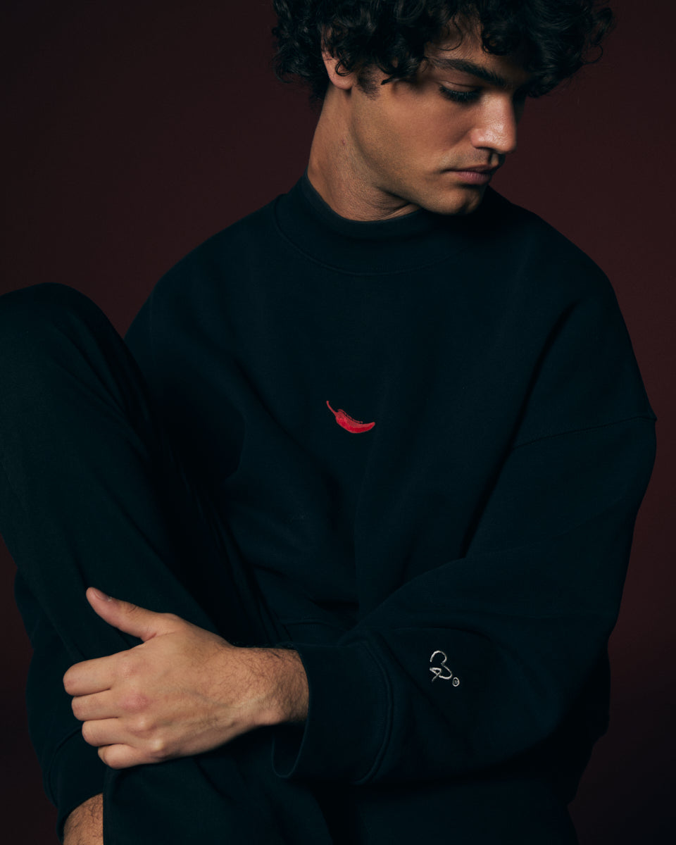 Sudadera negra chilli
