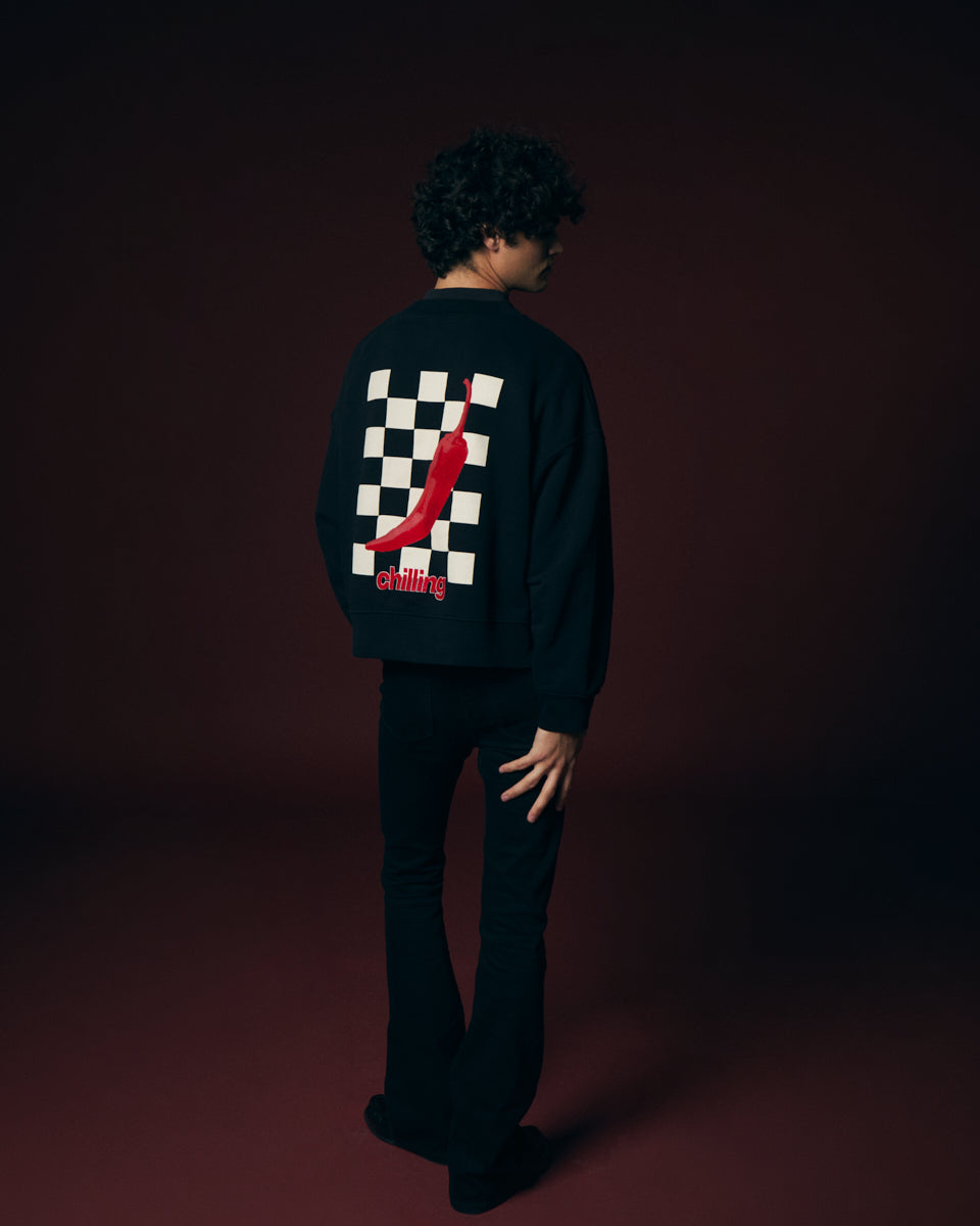 Sudadera negra chilli