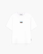 T-shirt blanca barco