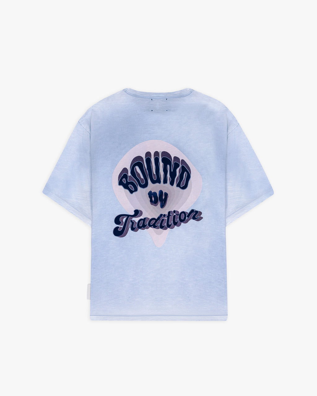 T-shirt azul spray