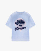 T-shirt azul spray