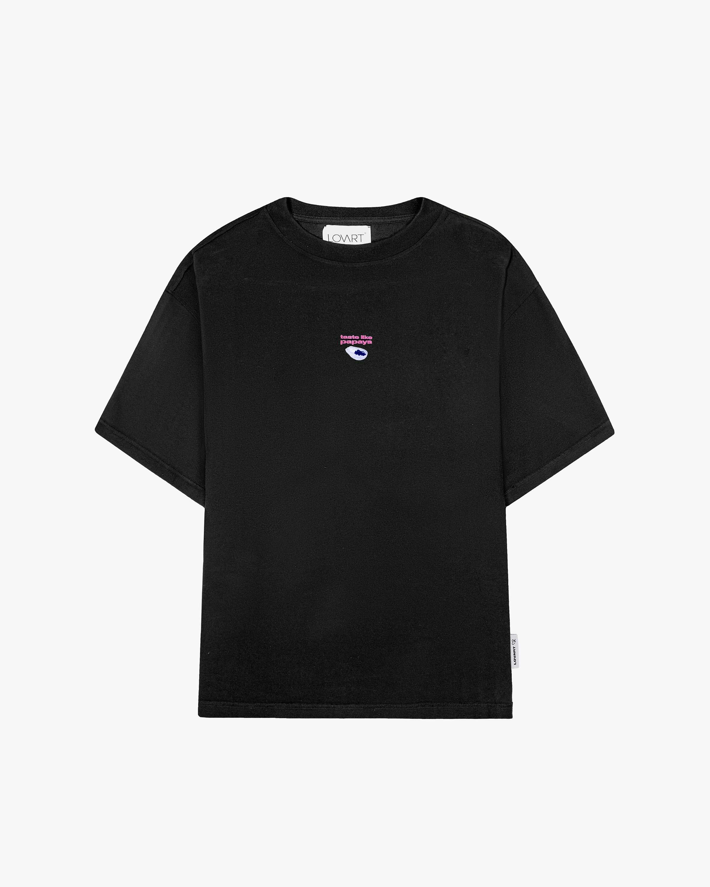 T-shirt negra taste like papaya