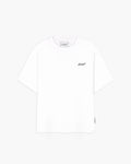 T-shirt blanca con gráfico artístico