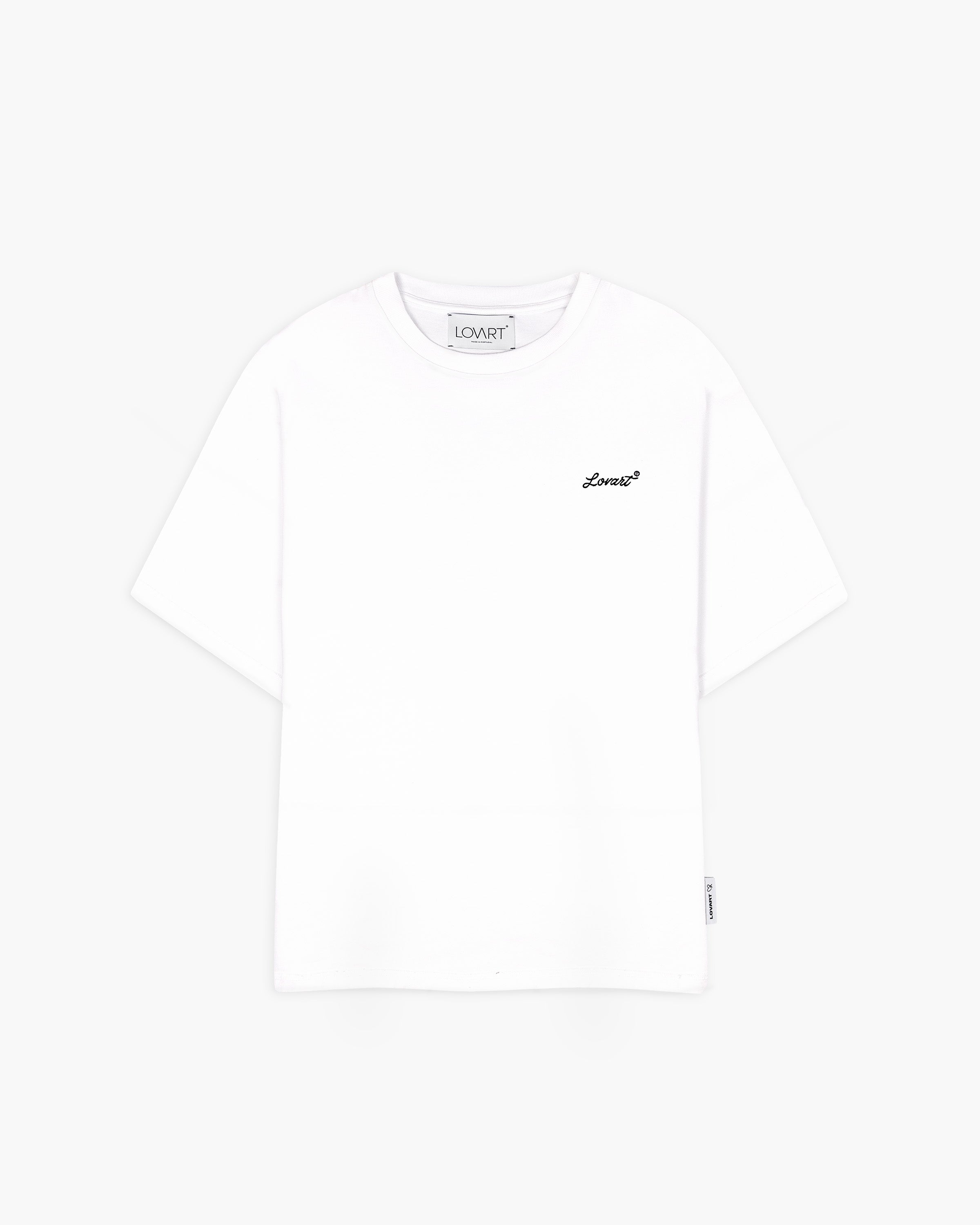 T-shirt blanca con gráfico artístico