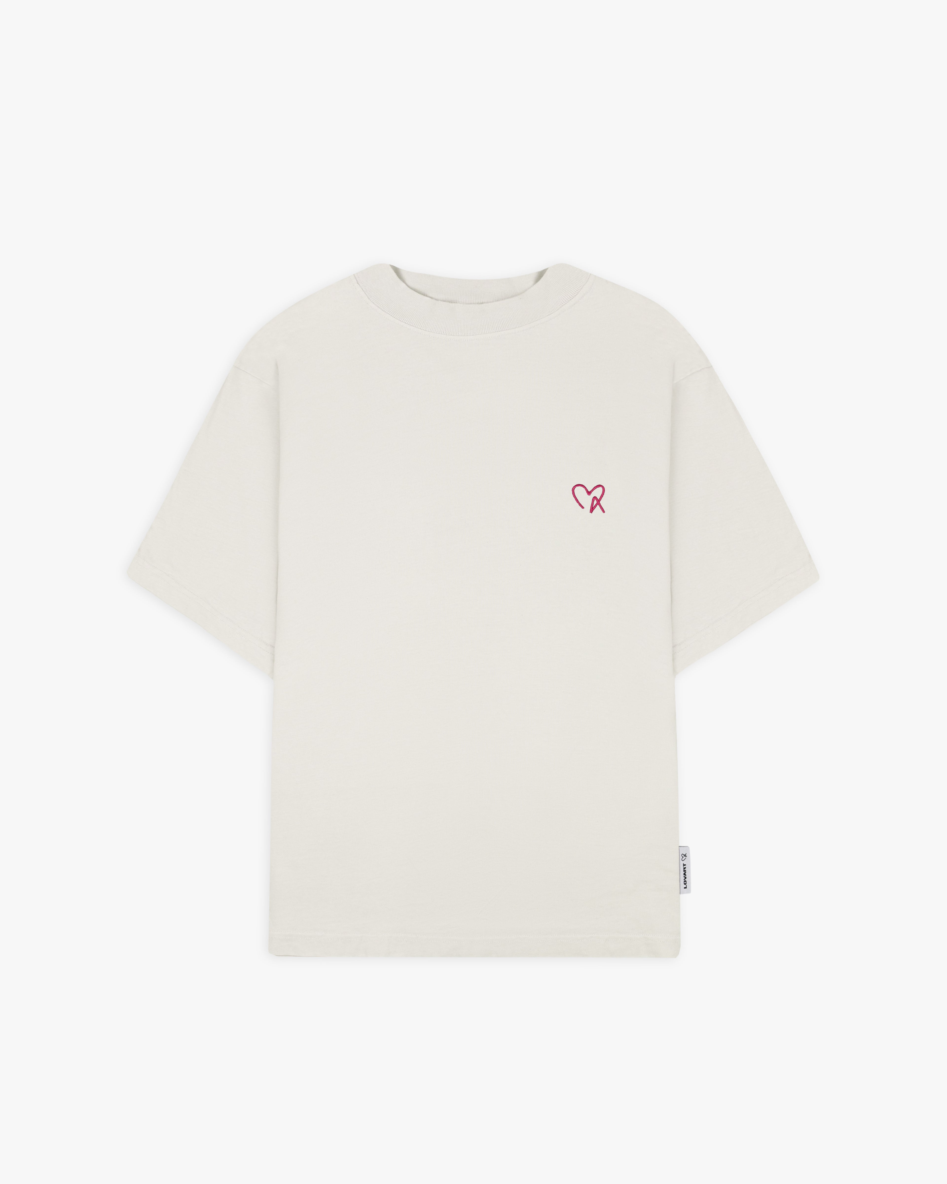 T-shirt blanca crinkle Project with Love