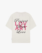 T-shirt blanca crinkle Project with Love