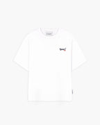 T-shirt blanca manga corta coche 293