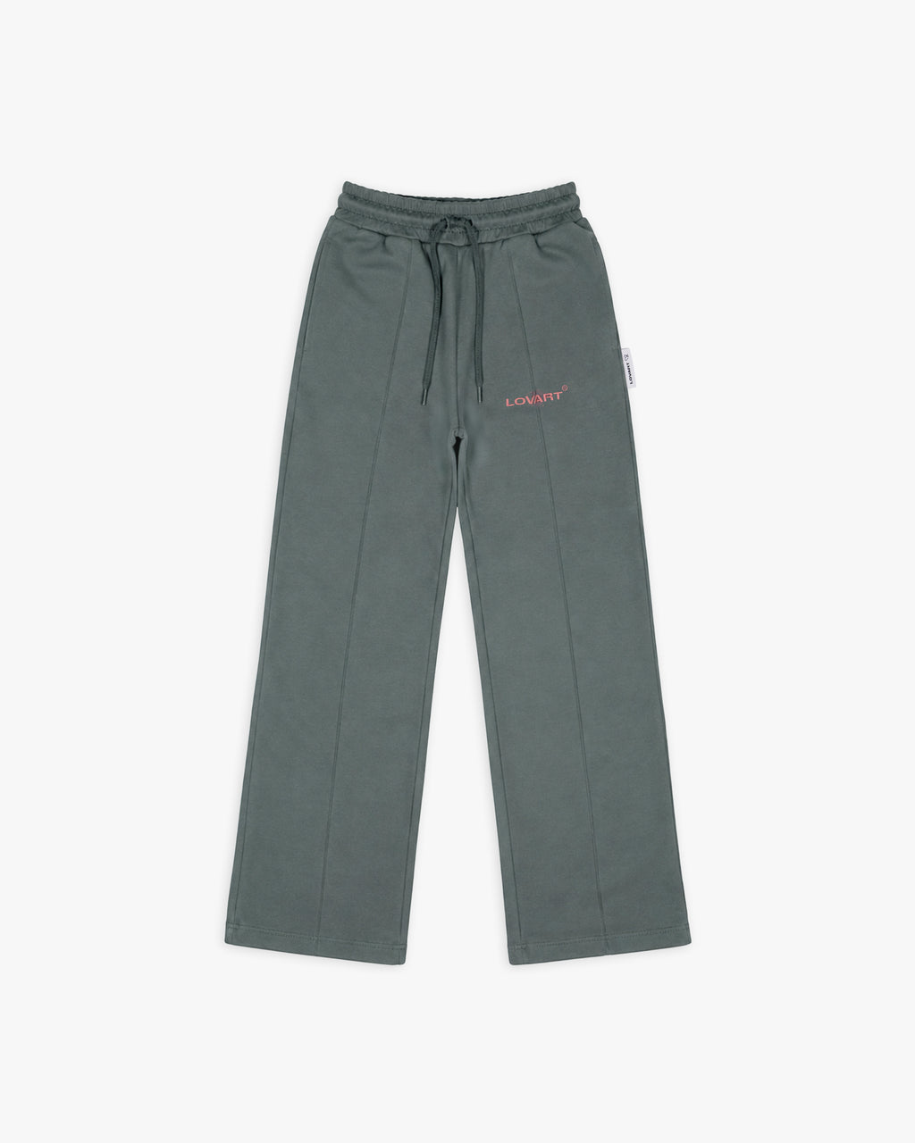Calça jogging com nervura frontal.