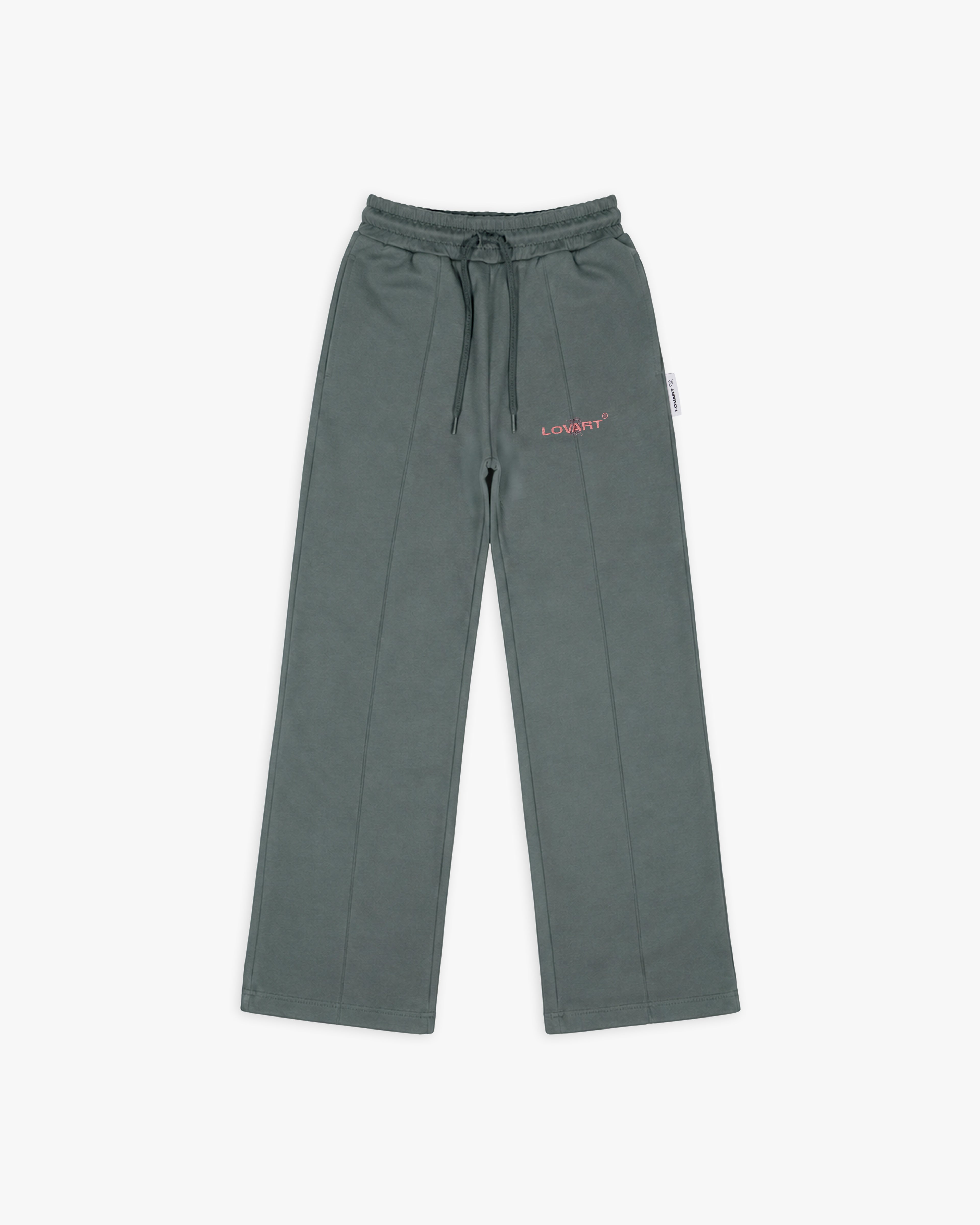 Calça jogging com nervura frontal.