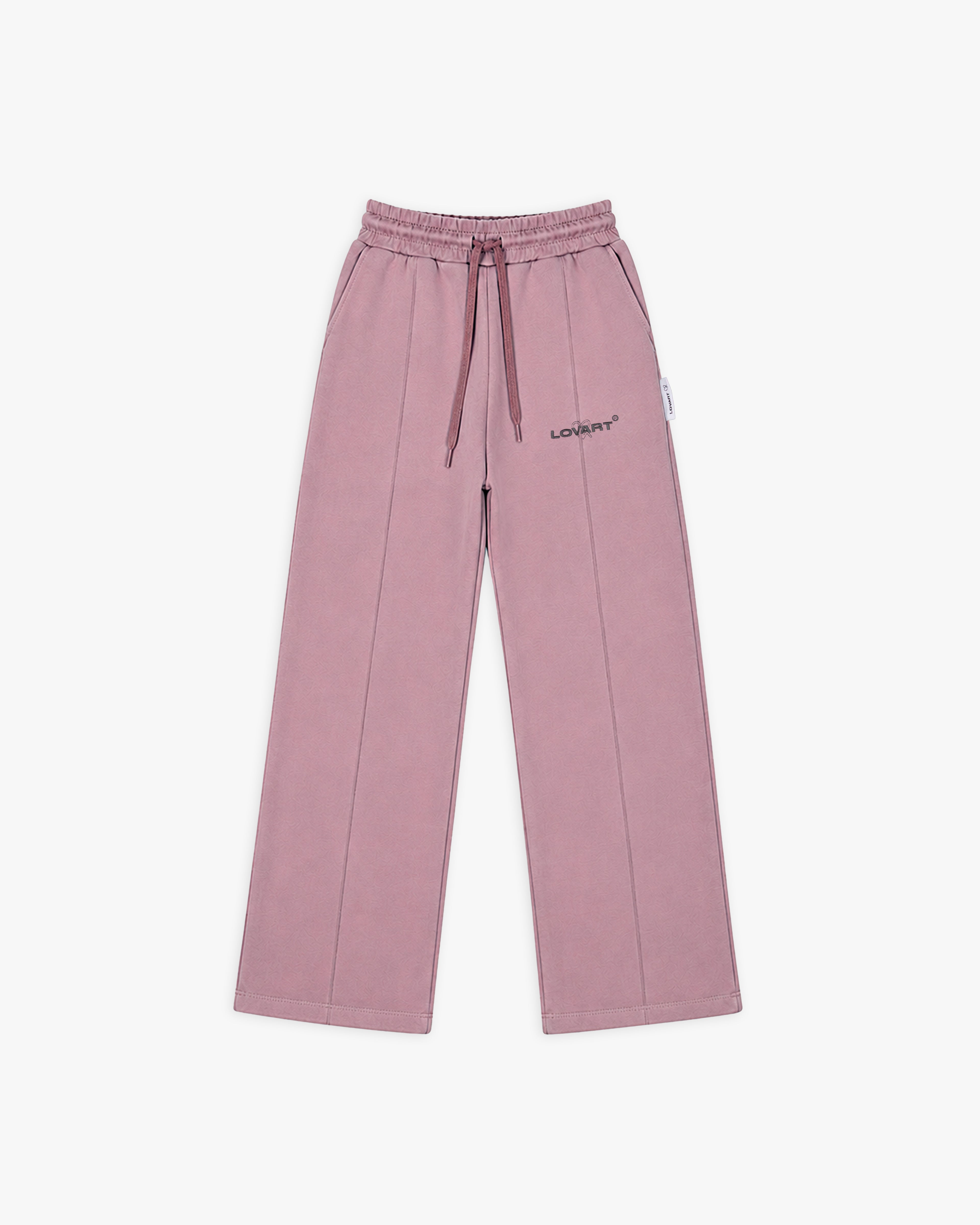 Calça jogging com nervura frontal.