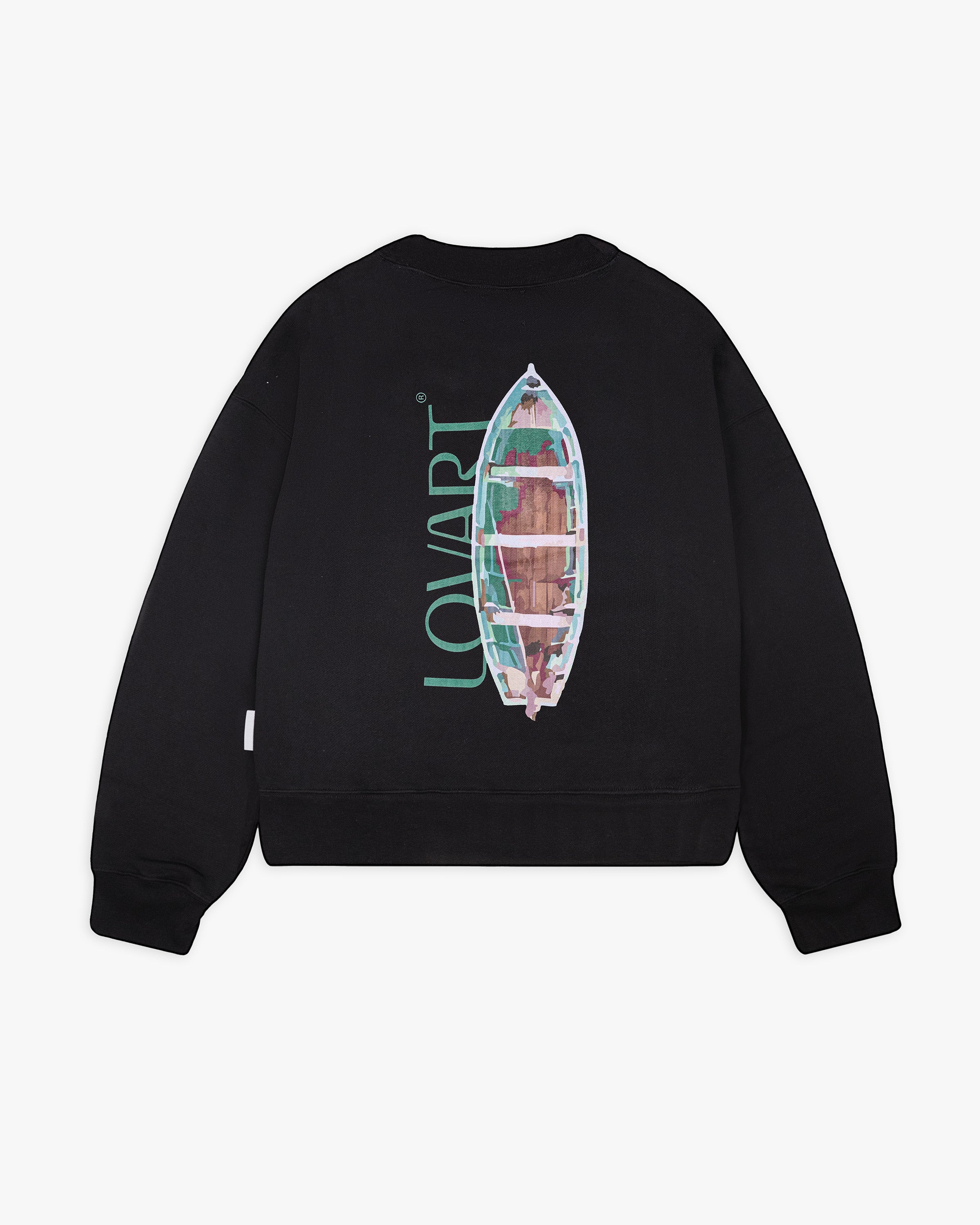 Sudadera negra barco
