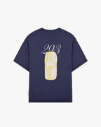 T-shirt gris efecto vintage, coche 293