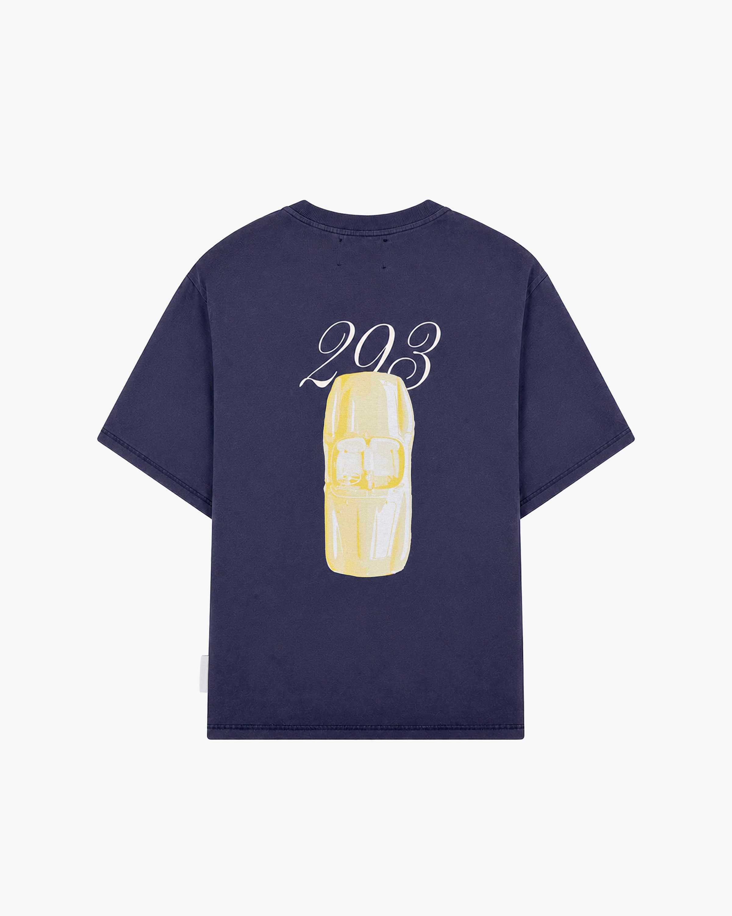 T-shirt gris efecto vintage, coche 293