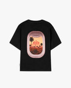 T-shirt negra LA