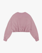 Conjunto deportivo crop con sudadera y shorts