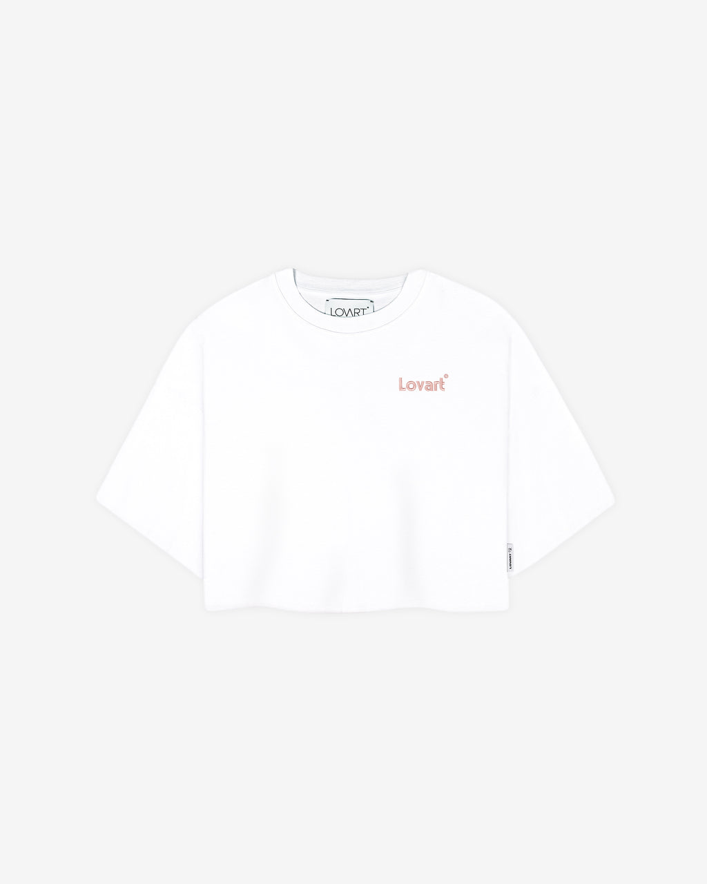Camiseta blanca crop cerezas