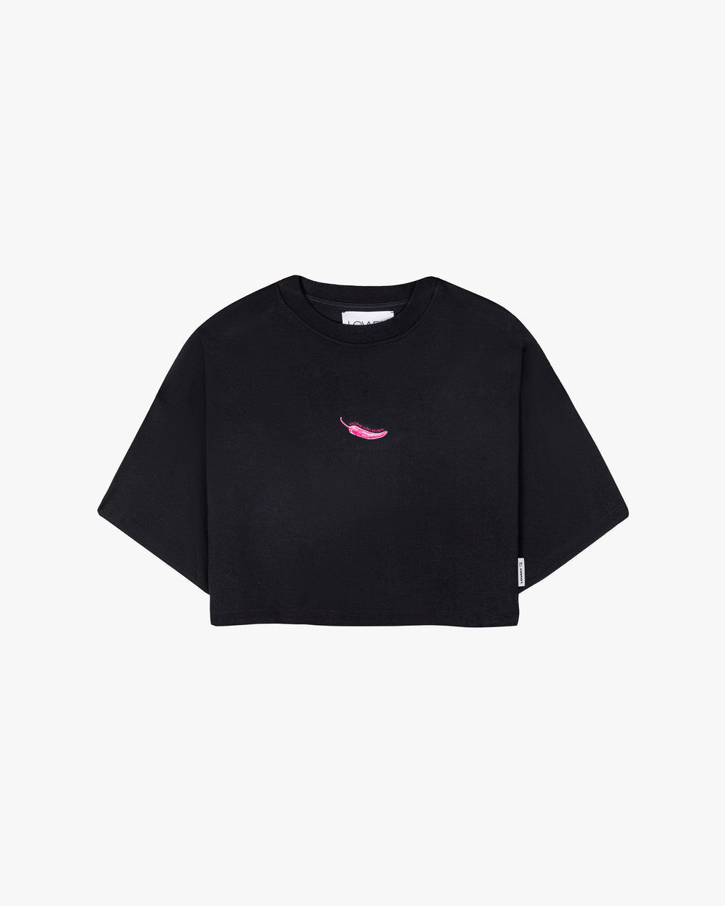 Camiseta crop negra chili