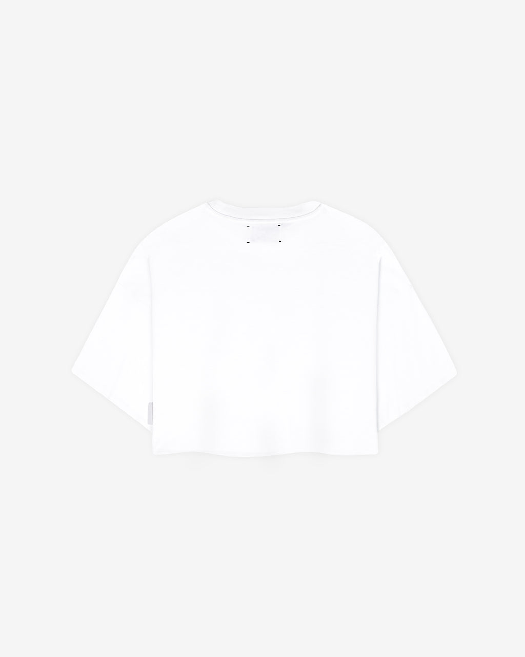 Camiseta crop blanca con gráfico frutas
