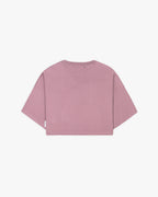 Camiseta crop violeta