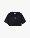 Camiseta negra crop taste like papaya