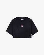 Camiseta negra crop taste like papaya