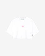 Camiseta blanca crop taste like papaya