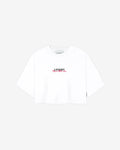 Camiseta blanca crop Project with Love